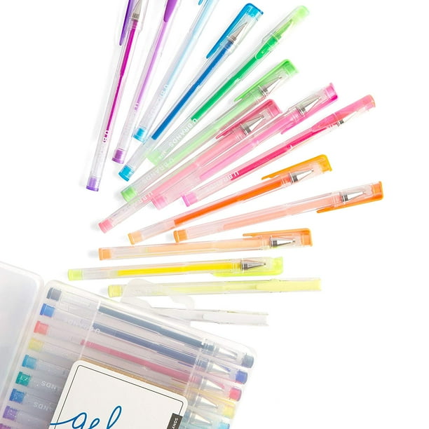 U Brands Gel Pens, Fine (0.7mm), Assorted Ink Colors, 30 Count, 2225U