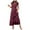 Red, variant on CAICJ98 Women's 2025 Summer Long Dresses casual Boho Short Sleeve V Neck Swiss Dot Ruffle Tiered Maxi Dress Smocked Cocktail Dresses for Women Green,S
