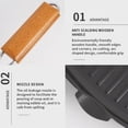 thumbnail image 4 of 7.9 Inch Grill Pan for Stove Tops Nonstick Induction Square Griddle Pan with Folding Handle, 4 of 9