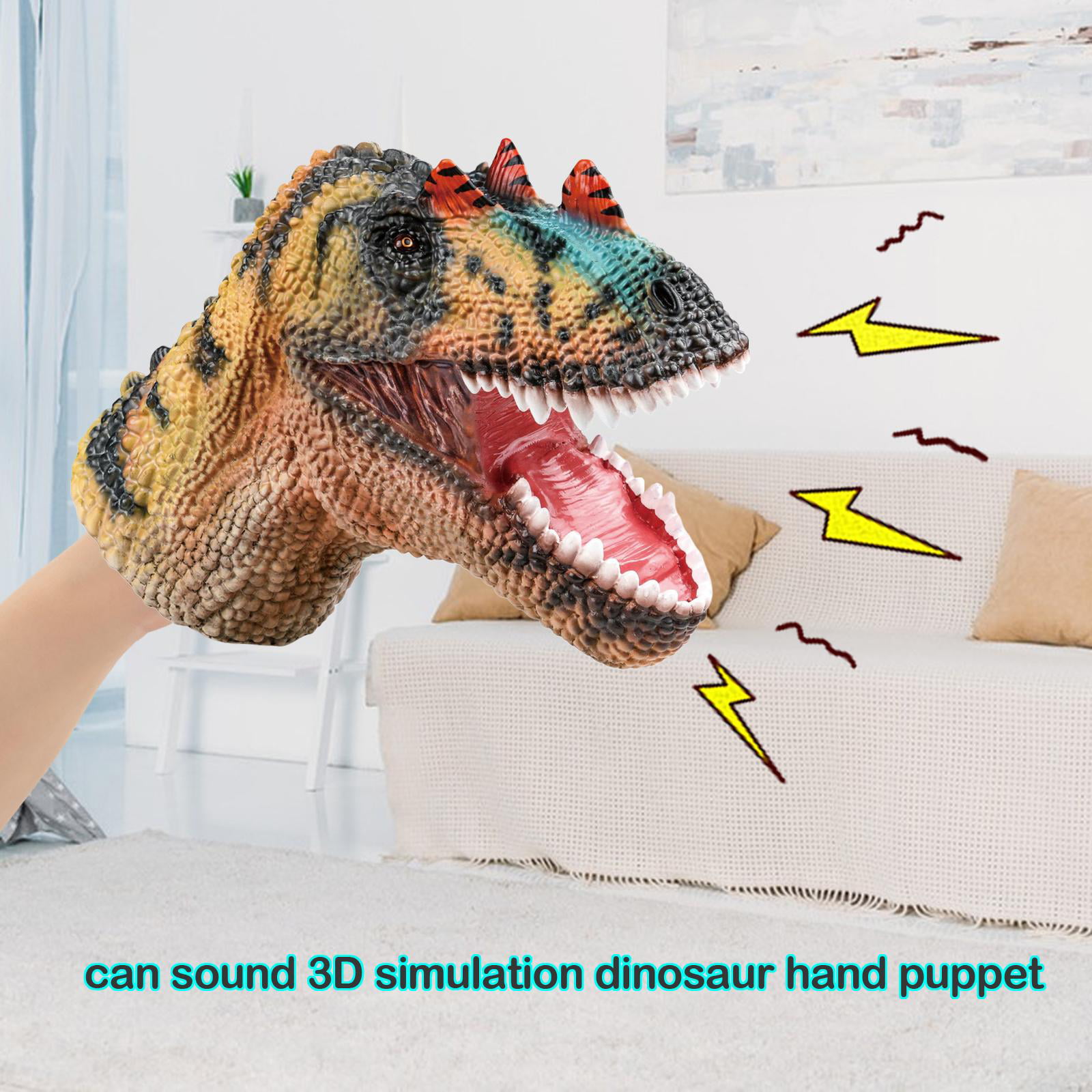 Dinosaur Model Hand Puppet Entertainment Toys Party Favor for Role