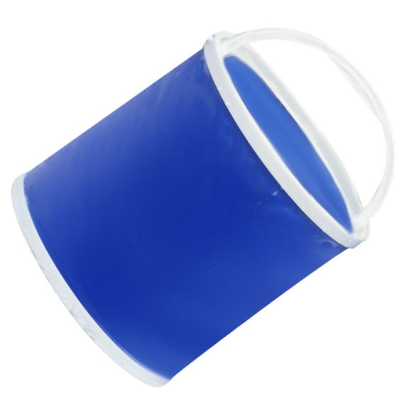 Outdoor Folding Bucket Water Tank Portable Sink with Filter Camping Blue