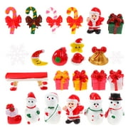 23pcs Creative Christmas Theme Handmade Crafts Stylish DIY Decoration Accessories Embellishment for Kids Girls