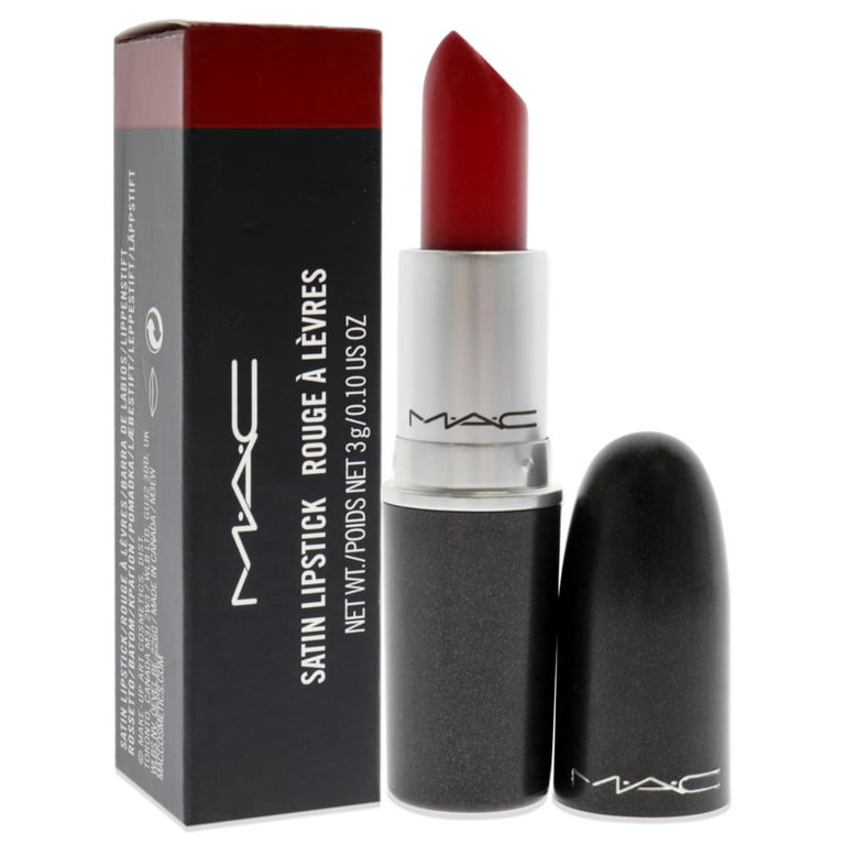 mac satin red lipstick
