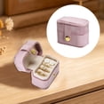 thumbnail image 2 of Beauos Pink Ring Box, Luxurious & Anti-Scratch Soft Flock, Wedding Ring Pillow Holder for Proposal Engagement (2X2In, 1Pcs), 2 of 8