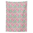 thumbnail image 3 of Ambesonne Garden Art Tablecloth Rectangular Table Cover, Vintage Nature in Bloom, 60"x84", Mint Green Pale Pink, 3 of 4