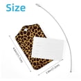 thumbnail image 4 of Square 2Pack PU Leather Leopard Pattern Cruise Luggage Tag with Privacy Cover and Stainless Steel Ring - Suitable for Travel Handbags Backpacks Luggage Tags, 4 of 6