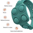 thumbnail image 2 of Maoww Bracelet à Bulles Fidget Réglable Push Pop Bracelet en Silicone Anti-Stress, Vert Foncé, 2 of 7
