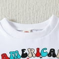 thumbnail image 5 of JLFKNG Toddler Baby Boys Clothes Outfits Independence Day 4 Of July Patriotic Letter Printed Shirt Tops Short Sleve Breathable Loose Fit Shorts 2Pcs Outfits Sets Comfy Dailywear, 5 of 7