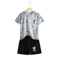 thumbnail image 3 of Hiijoy Big Boys Quick Drying Running Tracksuit Short Sleeve T Shirt Shorts Outfits, Sizes 11-12Y, 3 of 3
