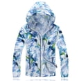 thumbnail image 4 of XINPING Women UPF 50+ UV Sun Protection Jacket Outdoor Plus Size Hooded Windproof Loose Printed Coat Water Proof Storage Bag Jacket, 4 of 4