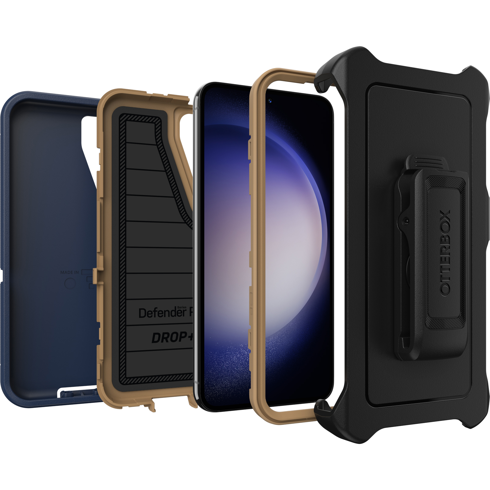 OtterBox Defender Series Pro Case for Samsung Galaxy S23 - Blue Suede Shoes
