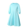 thumbnail image 6 of TAIAOJING Toddler Baby Girl Kids Long Abaya With Floral Hijab Long Sleeves Dress Leisure Child Daliywear 4-5 Years, 6 of 8