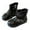 Black, variant on REDARER Girls Casual Ankle Boots with Bow and Buckle Detail Soft Sole Flat Heel Comfortable Walking Footwear for Toddler Youth and Kids,Size:3.5-4 Years