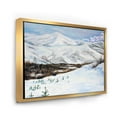 thumbnail image 3 of Designart 'Snow-Capped Mountains With Winter Landscape' Traditional Framed Canvas Wall Art Print, 3 of 5