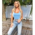 thumbnail image 3 of Women's 3 Piece Tank Tops Ribbed Seamless Workout Exercise Shirts Yoga Crop Tops, 3 of 5