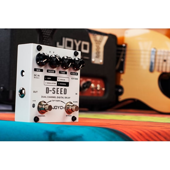 JOYO D-SEED DUAL CHANNEL DIGITAL COPY, ANALOG, REVERSE, MODULATION Guitar Effect Pedal