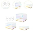 thumbnail image 6 of MAGIDEAL 3 Pieces Acrylic Display Case Nesting with LED Lights with Hollow bottoms Colorful, 6 of 8