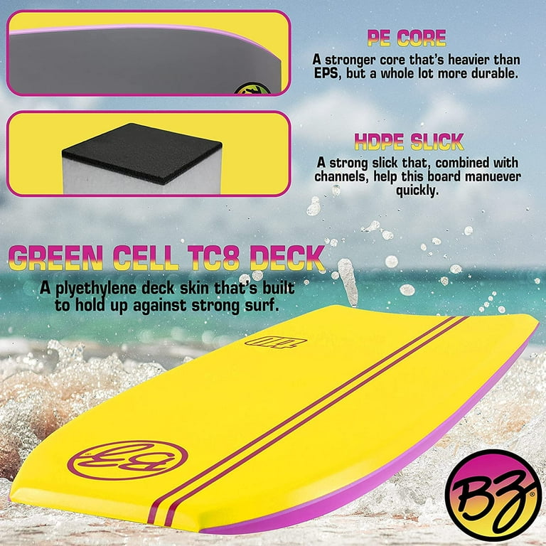 BZ Bodyboard S 40 Inch T-10 Progressive Series - HDPE Slick With