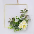 thumbnail image 4 of 4 PCS Gold Decor Large Hoop Craft Multi-function Square Frame Wreath Multifunction Metal, 4 of 6