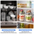 thumbnail image 4 of MOJINO Overnight Oats Containers with Lids, Dual-Layer Glass Meal Prep Jars with Airtight Aluminum Lids, Dry & Wet Separation Food Jars for Yogurt, Cereal, Chia Pudding & Fruit, 4 of 8