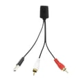 thumbnail image 1 of Adaptador de cable de audio para coche, conector estéreo para radio de coche, fácil instalación, adaptador RCA universal para amplificador estéreo de RCA USB, 1 of 9
