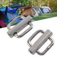 thumbnail image 3 of 2 Uds Hebilla Deslizante de Acero Inoxidable 316 Hebillas de Cinturón de Rodillo Moleteado Ajustable Rectangular para Correas Correas de Hebilla Collares de Perro ANGGREK Otros, 3 of 8