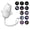 12 Proiection Scenes, variant on ZDSSY 2-in-1 USB Projector Night Light with 6 Sliding Projection Films, Portable Adjustable Romantic Interior Roof Lights Star Lamp Projector Decorations for Car, Ceiling, Bedroom