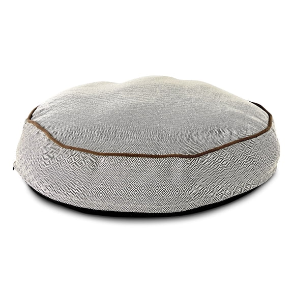 Vibrant Life Small Round Dog Bed, Gray, 24" x 24"