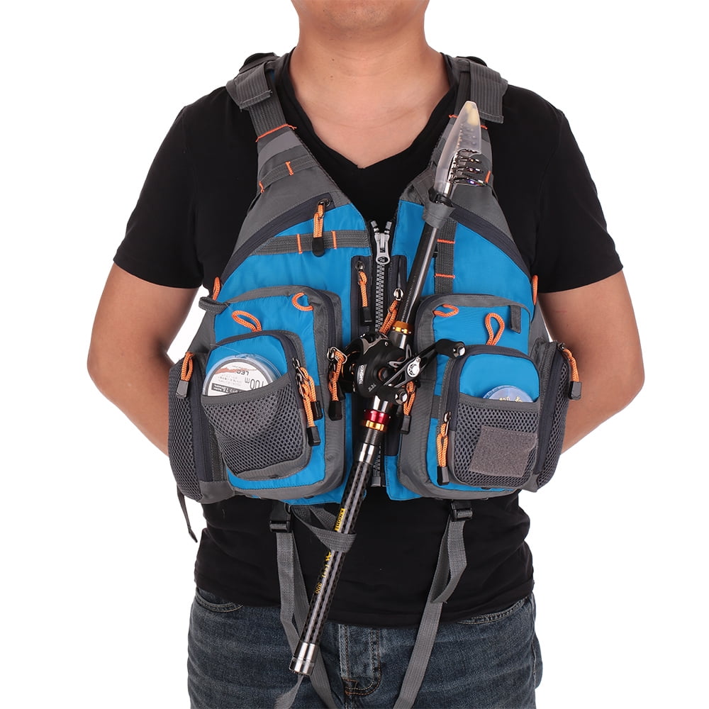 Buy Lixada Fly Fishing Vest Fishing Backpack for Fishing Gear and Tackle  Fisherman Utility Vest, Breathable Mesh Design & Adjustable Size Grey  Online at Low Prices in India 