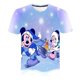 thumbnail image 1 of Disney Mickey Mouse Donald Duck camisetas Kawaii 3D estampado niños camiseta verano moda dibujos animados camiseta niño niña camiseta Unisex Tops5T Gao Jinjia LED, 1 of 2