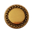 thumbnail image 3 of Vintage Kitchen Cabinet Knob Bright Brass Beaded 1" Dia Cupboard Door Pull Handle | Renovators Supply, 3 of 4