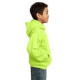 thumbnail image 3 of Port & Co Teen Unisex Regular Plain Long Sleeves Sweatshirt Neon Yellow Small, 3 of 6