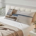 thumbnail image 4 of Beige Brown Blue Long Body Pillow Covers, Vintage Abstract Mottled Texture Soft Throw Pillow Cases with Invisible Zipper, Decorative Pillowcase Pillows Protectors for Sofa Bed Couch 20"x60", 4 of 9