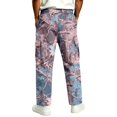 thumbnail image 6 of GrmtClth Mens Camo Baggy Sweatpants Loose Wide Leg Fit Stretch Waist Multi Flap Pocket Daily Streetwear Pants Sky Blue 2XL, 6 of 8