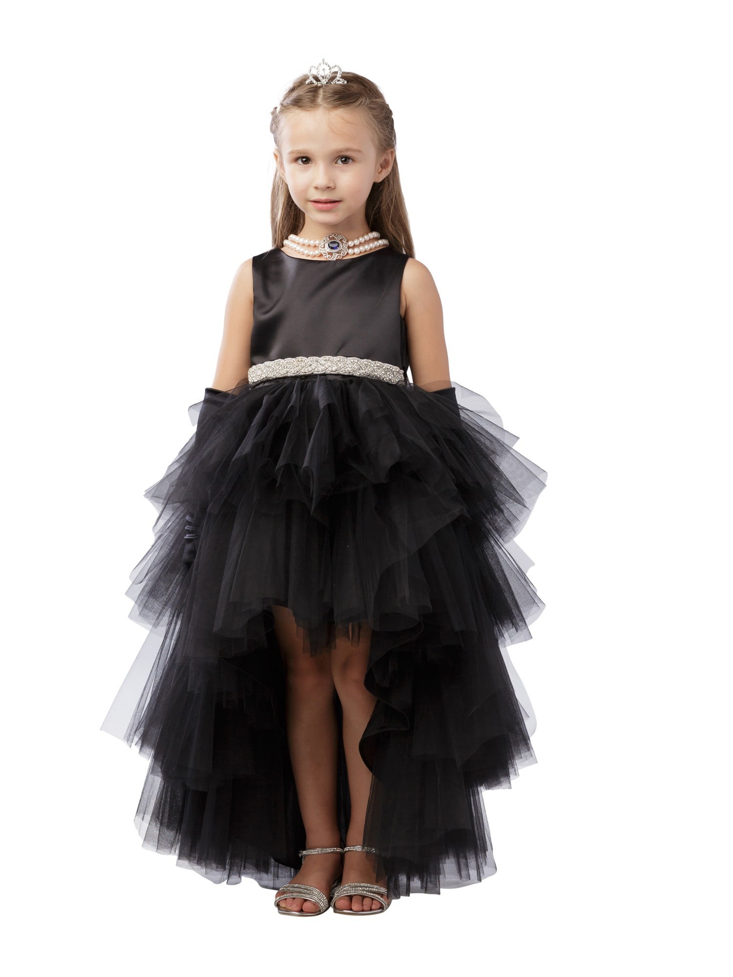 peplum high low dress