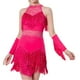 thumbnail image 1 of Vestido de baile con flecos y borlas jinwen Rosa rojo XL, 1 of 8