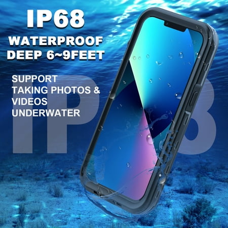 AICase For iPhone 13 Mini Waterproof Case Built-in Screen Protector IP68 Underwater Full Body Shockproof Protective Cover