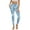 Blue Tie-Dye, variant on COEQINE Women Tummy Control Yoga Pants with Pockets High Waisted Buttery Soft Comfortable Athletic Leggings 4-Way Stretch Casual Tights, Chicken Rooster Sunflower Black, XS