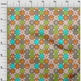 thumbnail image 3 of oneOone Rayon Peach Fabric Kids Circle Sewing Material Print Fabric By The Yard 56 Inch Wide, 3 of 4