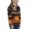 thumbnail image 5 of Pofeuu Halloween Decoration Print Teenage Zipper Hoodie Sweatshirts Hooded Casual Jackets With Pocket For Boys Girls-Medium, 5 of 6