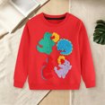 thumbnail image 2 of Gerichy Toddler Boys Girls Winter Clothes Cotton Pullover Sweatshirts Kids Cute Cartoon Embroidery Crewneck Tops 1T-7T, 2 of 7