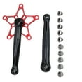 thumbnail image 1 of Bielas izquierda y derecha de 130 BCD para bicicletas de montaña Juego de bielas MTB de 170 mm color rojo, 1 of 8