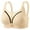 Beige, variant on Womens T-Shirt Bras Push Up Casual Support Bra for Daily Solid Color Wireless Bra, 38B, Gray