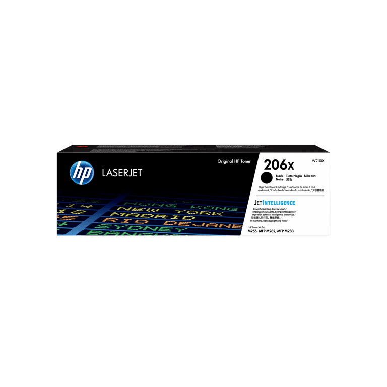 HP 206X High Yield Black LaserJet Printer Toner Cartridge, ~3150