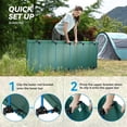 thumbnail image 6 of Ultralight Folding Tent Camping Cot Bed, Portable Compact for Outdoor Travel, Base Camp, Hiking, Mountaineering, Lightweight Backpacking (Green), 6 of 7
