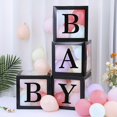 thumbnail image 3 of Set, Transparent Balloon Box, BABY Letter Party Decoration Supplies, Wedding Scene Layout Props (without Balloons), Birthday Balloons, Birthday Party Supplies, Party Decoration, Wedding Supplies, Wedd, 3 of 5