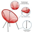 thumbnail image 5 of Flash Furniture Valencia Oval Comfort Series Take Ten Red Papasan Lounge Chair, 5 of 11