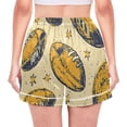 thumbnail image 3 of joogoo Women's Pajama Lounge Shorts Vintage Rugby Football Bottoms Sleep Short M, 3 of 7