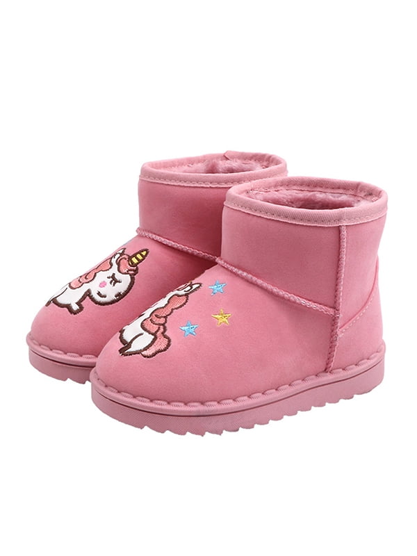 Kids Girls Boys Toddler Warm Snow Ankle Boots Casual Shoes Winter School Boots 