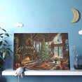 thumbnail image 6 of 12x18 inch Frameless Oil Painting&nbsp;Wall Art Fireplace & Christmas Trees,Living Room,Kitchen,Man Cave Decor Wall Art Prints Poster,Retro Fireplace & Christmas Trees Oil Paintings On Canvas Gift, 6 of 6